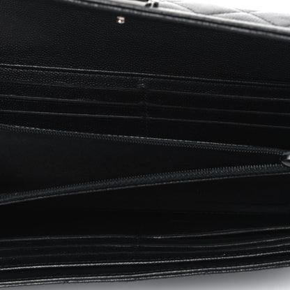 Chanel Caviar Quilted Large Boy Gusset Flap Wallet Black 4 of 5