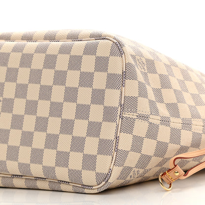 Louis Vuitton Damier Azur Neo Neverfull MM Rose Ballerine 9 of 9