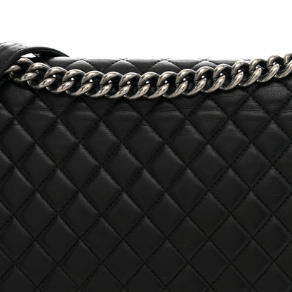 Chanel Calfskin Quilted Large Boy Flap Black 8 of 12