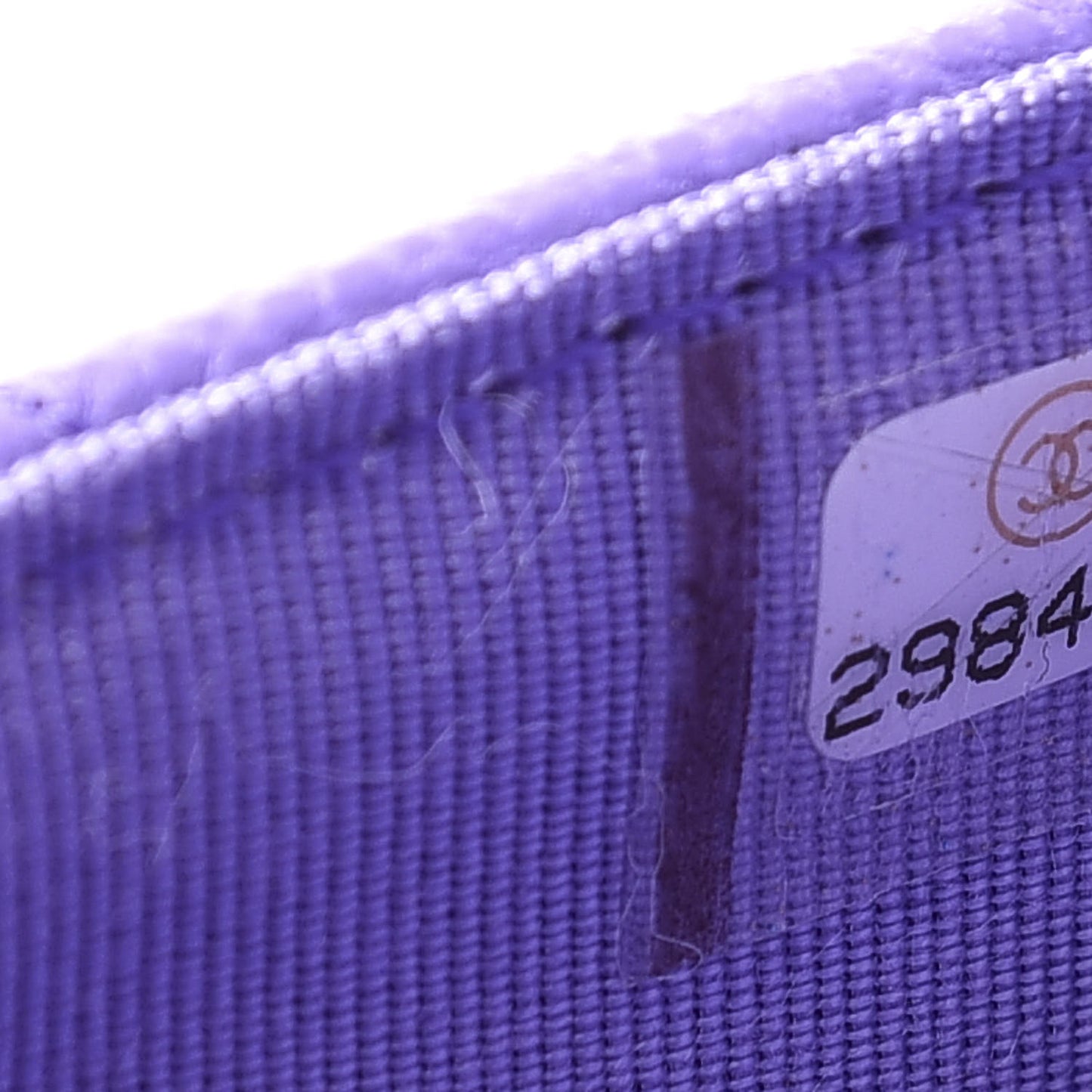 Caviar Quilted Wallet On Chain WOC Purple