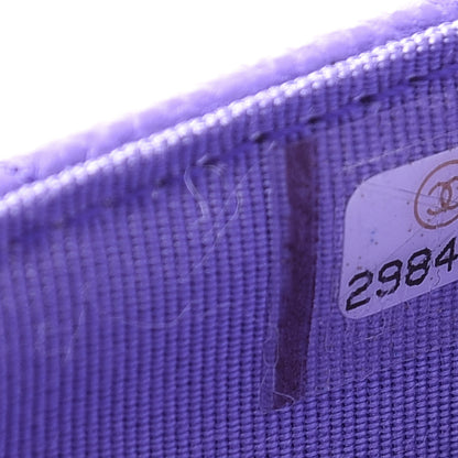 Chanel Caviar Quilted Wallet On Chain WOC Purple 6 of 9