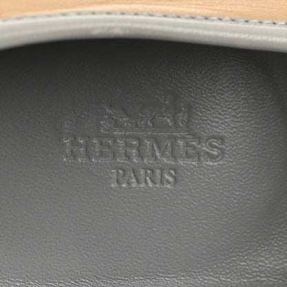 Hermes Goatskin Womens Royal Loafers 38 Beige Albinos 8 of 10