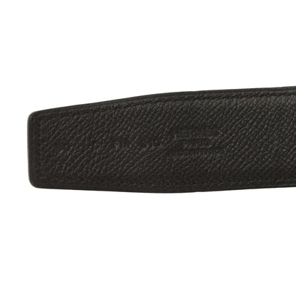 Hermes Epsom 32mm H Belt 90 36 Blue Nuit Chocolate 5 of 6