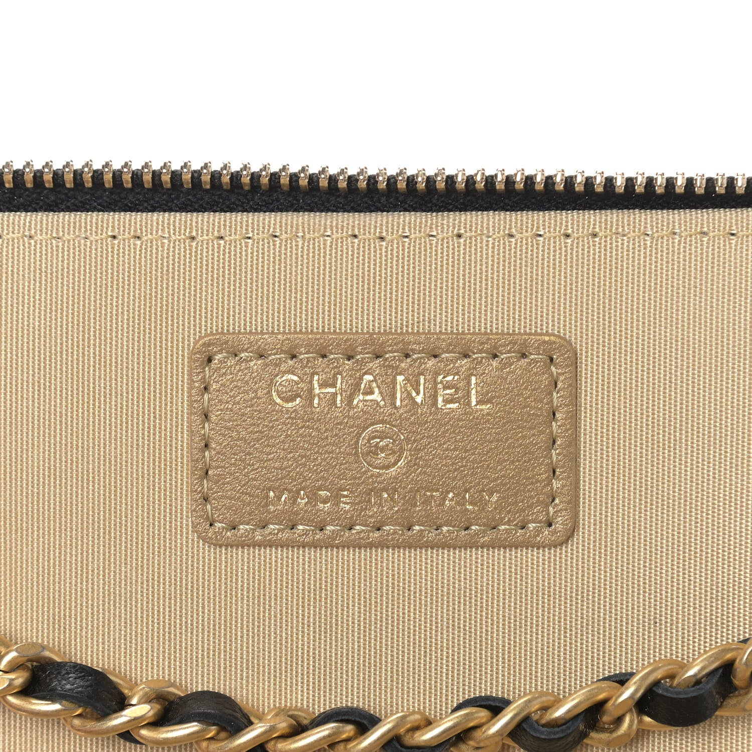 Chanel Lambskin Quilted Pearl Crush Small Vanity Case With Chain Black 6 of 9