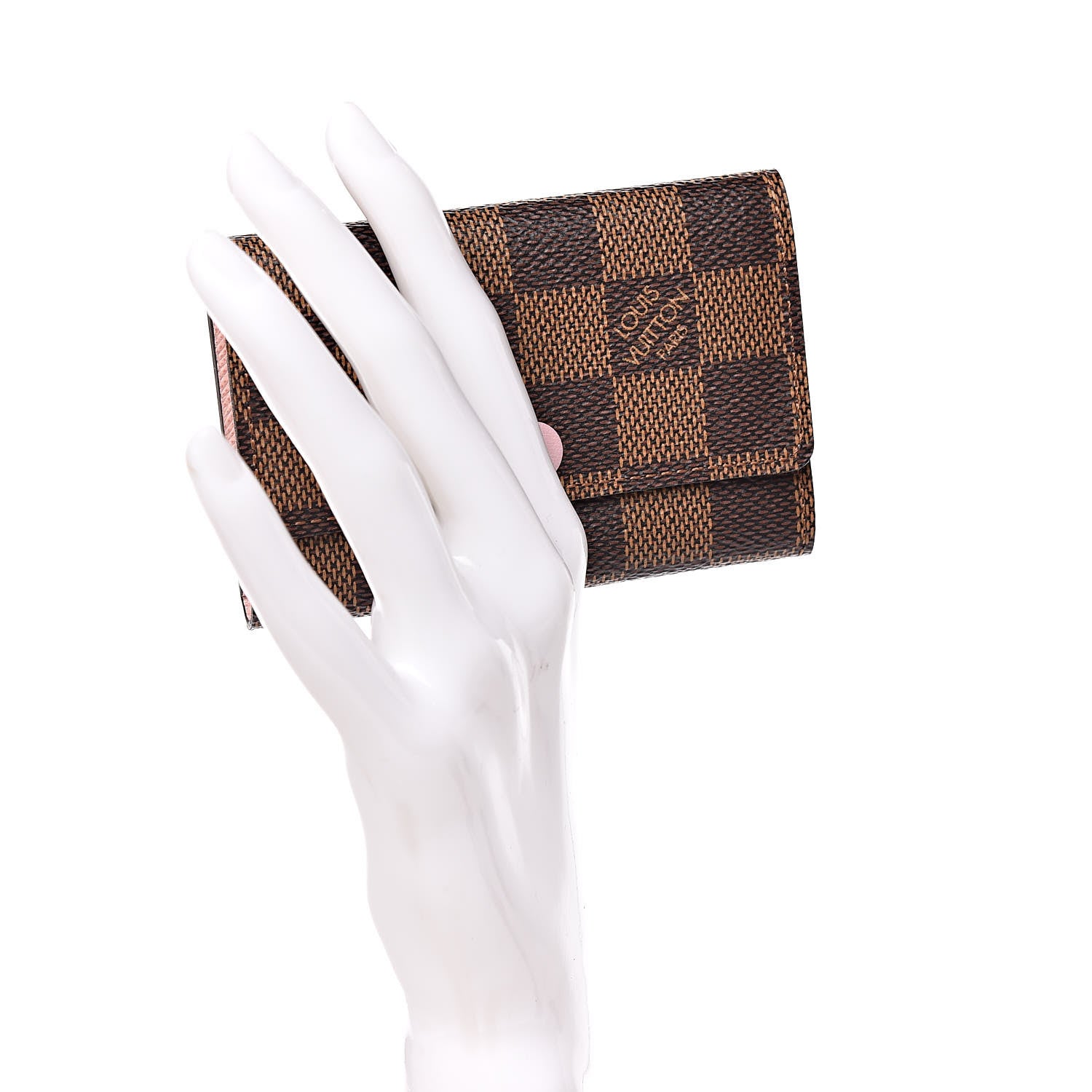 Louis Vuitton Damier Ebene Multicles 6 Key Holder Rose Ballerine 2 of 8