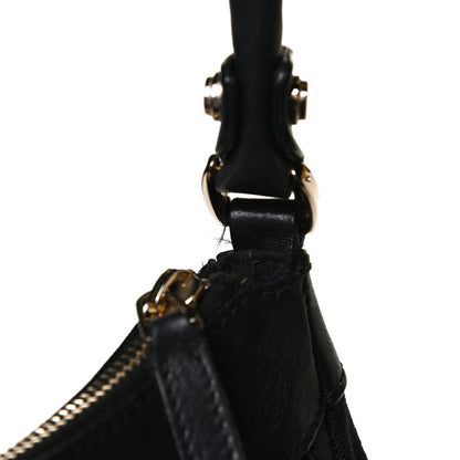 Gucci Monogram Medium D Gold Ring Hobo Black 15 of 15