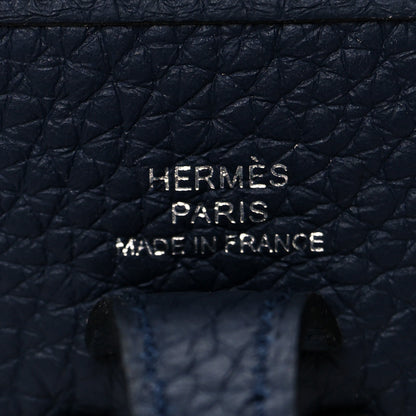 Hermes Taurillon Clemence Amazone Evelyne TPM Bleu Nuit Bleu Indigo 6 of 9