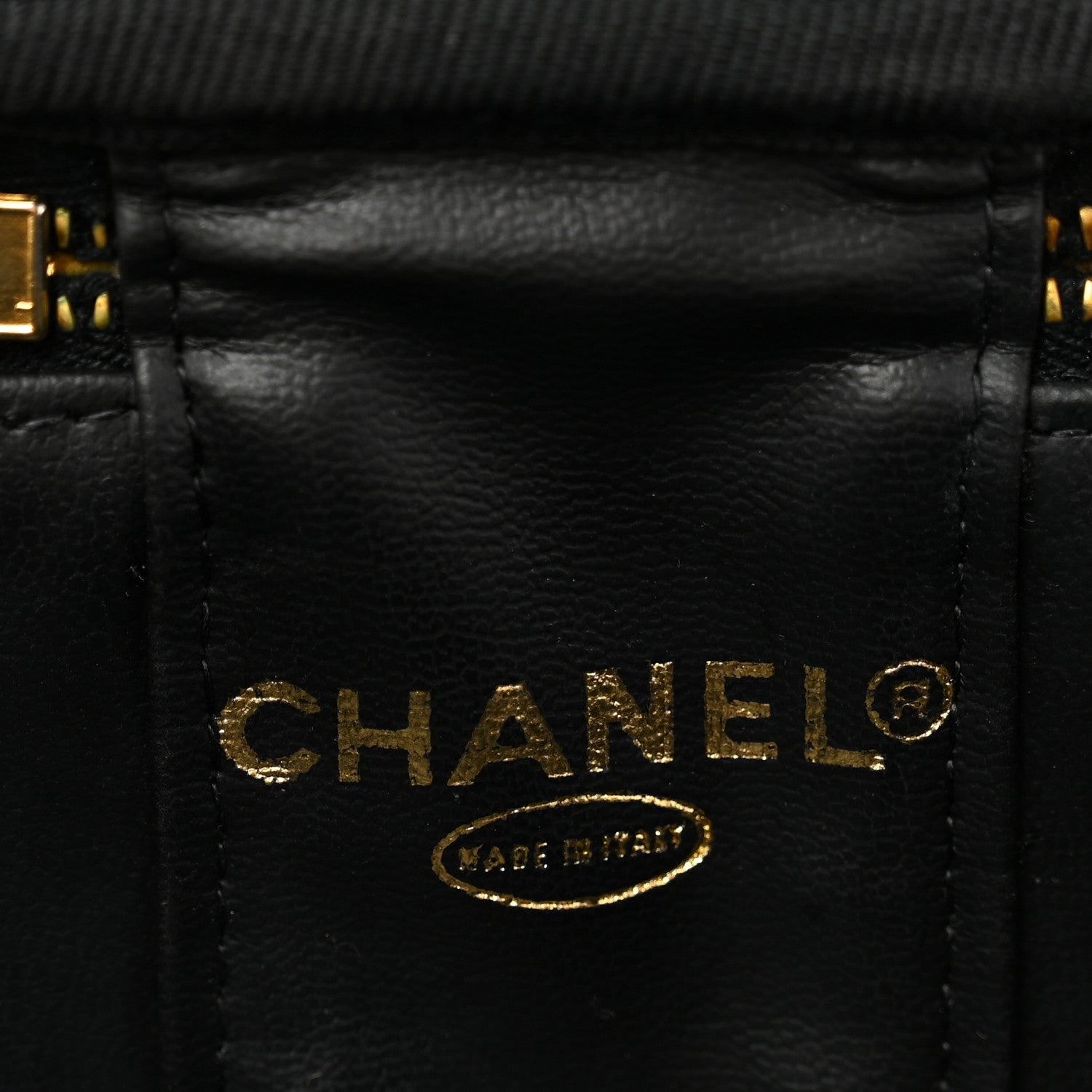 Chanel Caviar CC Vanity Cosmetic Case Black 6 of 9
