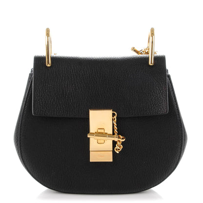 Chloe Grained Lambskin Mini Drew Shoulder Bag Black 1 of 6