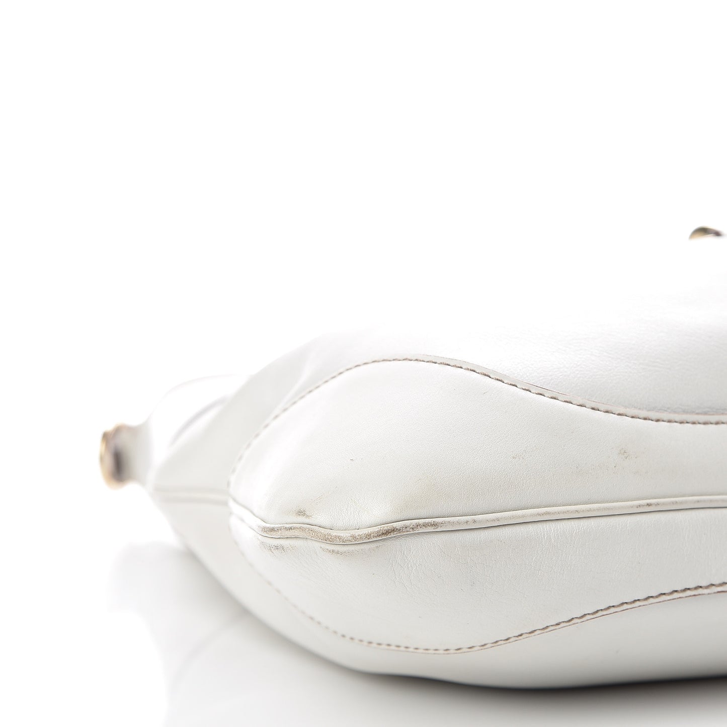 Calfskin Medium Jackie O Bouvier Hobo White