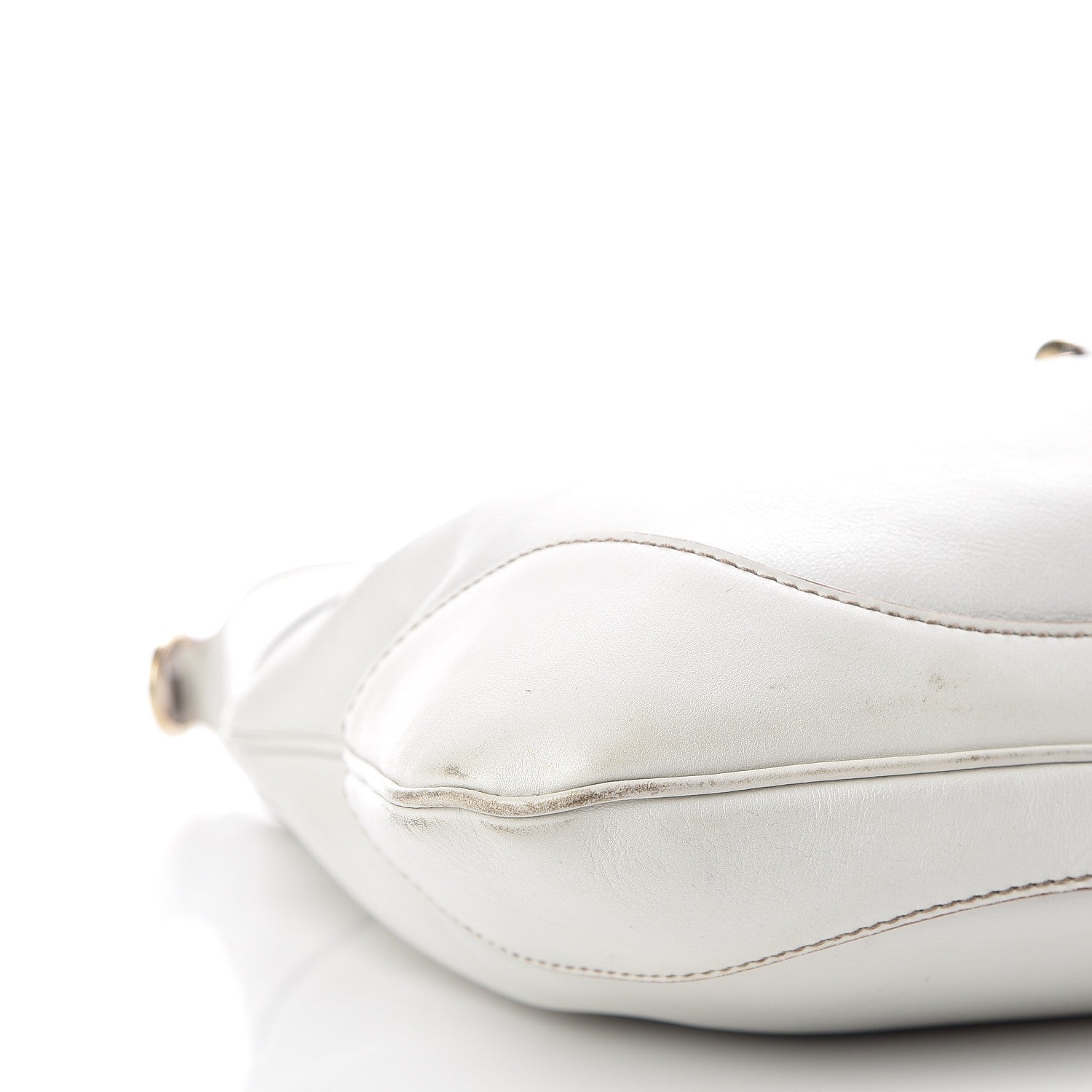Gucci Calfskin Medium Jackie O Bouvier Hobo White 5 of 13