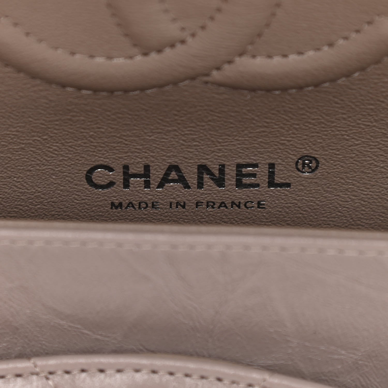 Chanel Iridescent Calfskin Chevron Quilted Medium Double Flap Grey 8 of 11