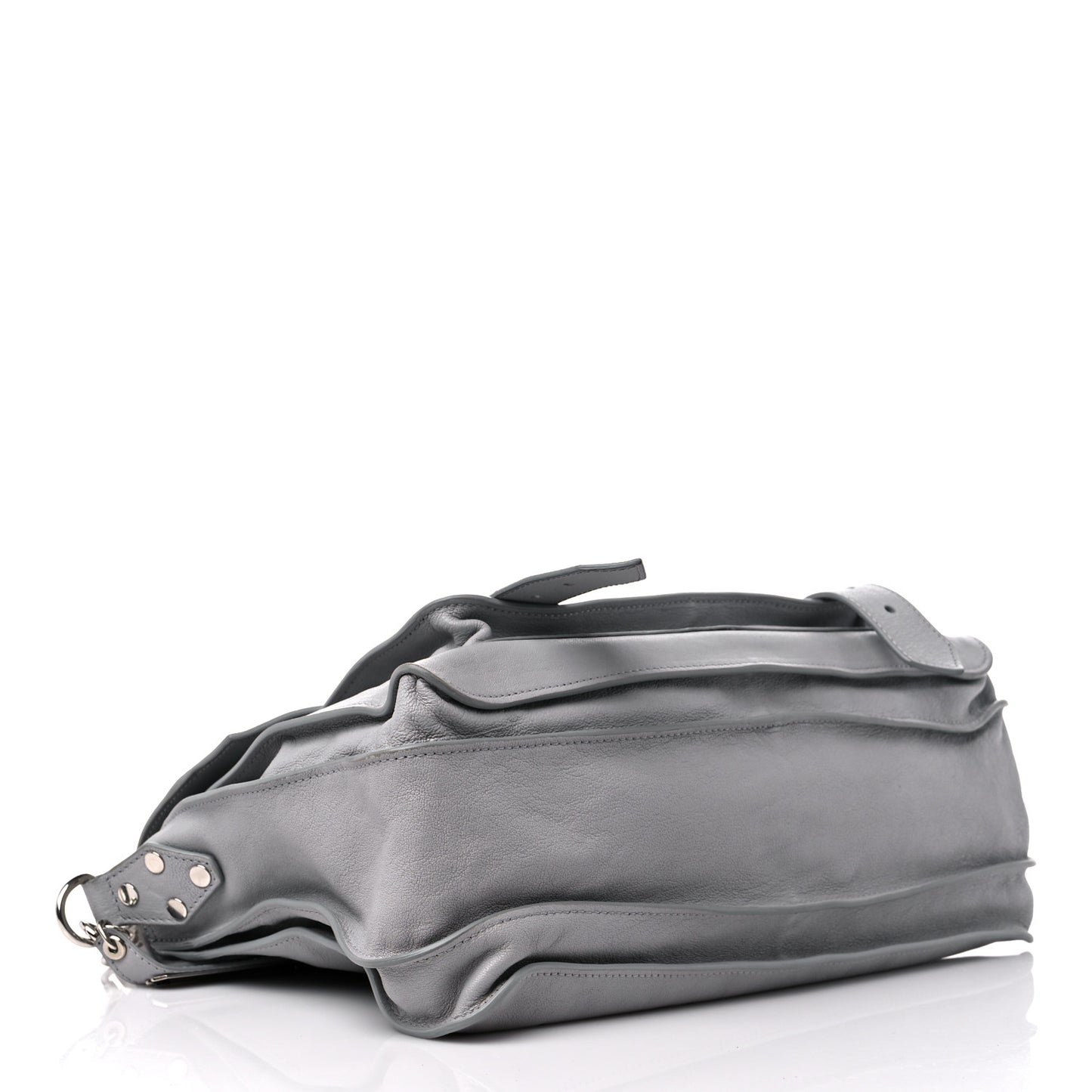 Lambskin Medium PS1 Satchel Concrete Grey