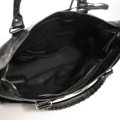 Balenciaga Chevre Silver Metallic Edge Hardware City Black 9 of 13