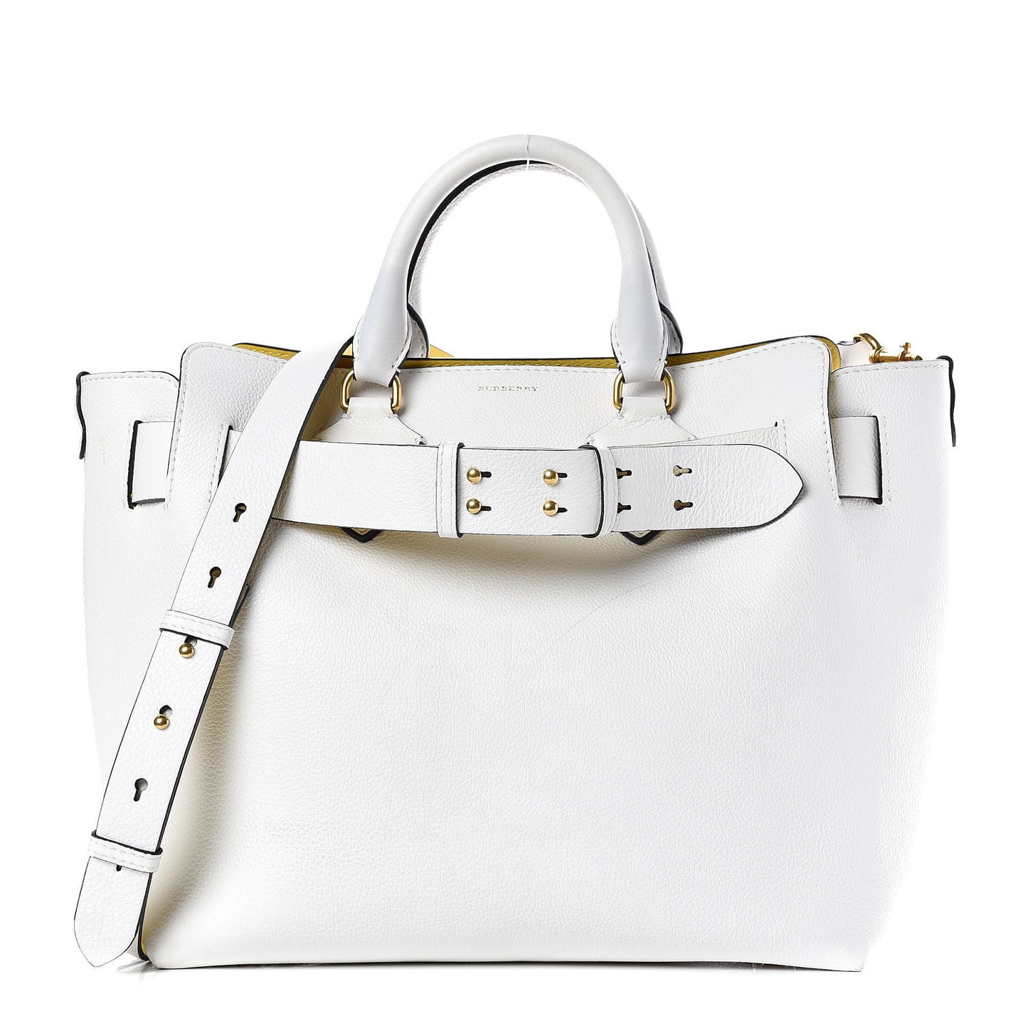Soft Grain Calfskin Medium Belt Bag Chalk White