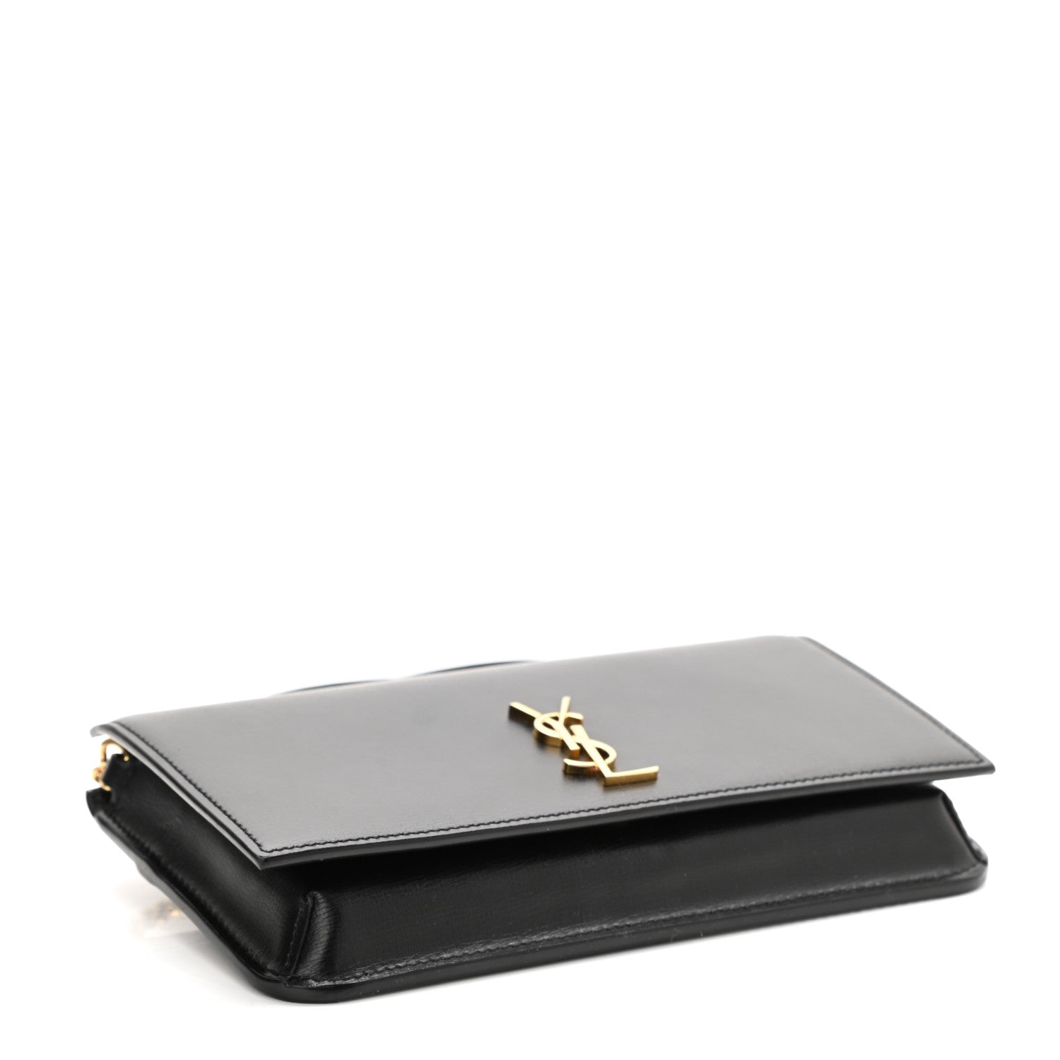 Saint Laurent Smooth Calfskin Monogram Phone Holder Crossbody Black 4 of 9