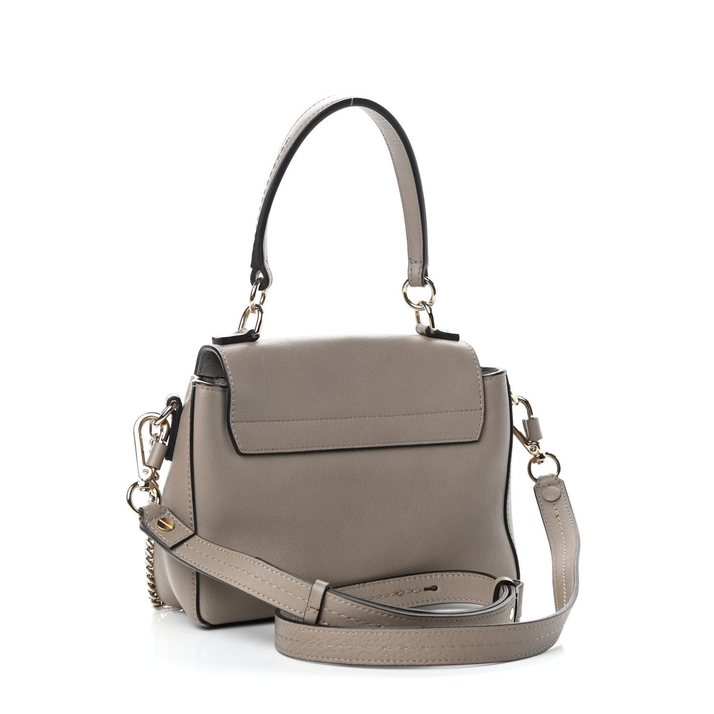 Calfskin Mini Faye Day Shoulder Bag Motty Grey