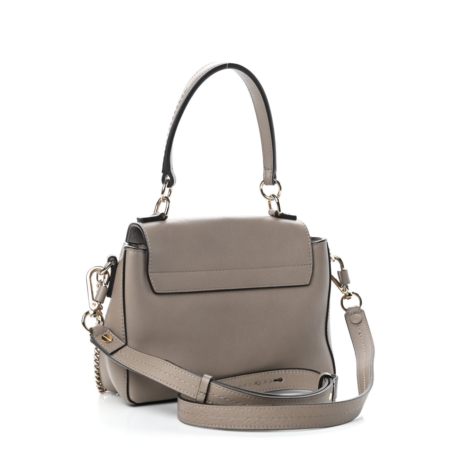 Chloe Calfskin Mini Faye Day Shoulder Bag Motty Grey 3 of 9
