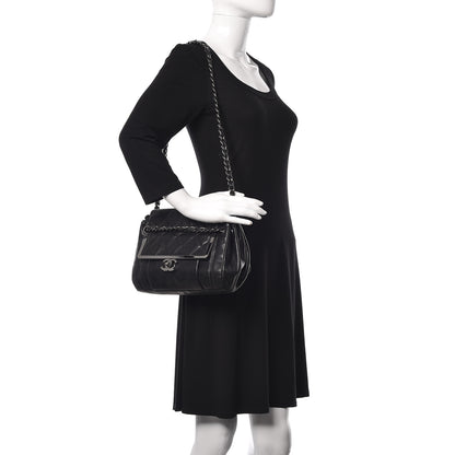 Chanel Calfskin Quilted Frame Flap Black 2 of 12