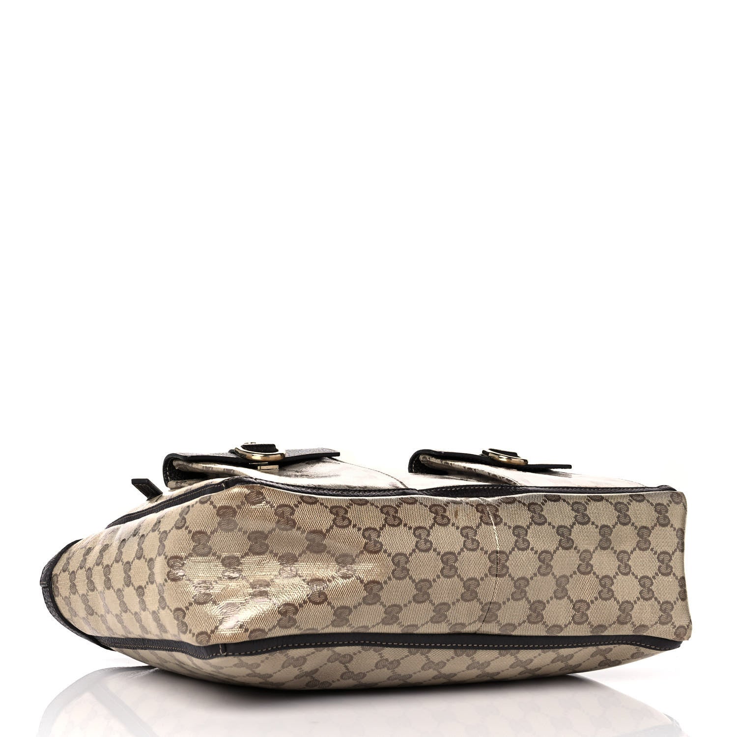Gucci Crystal Monogram Abbey D Ring Tote Dark Brown 3 of 11