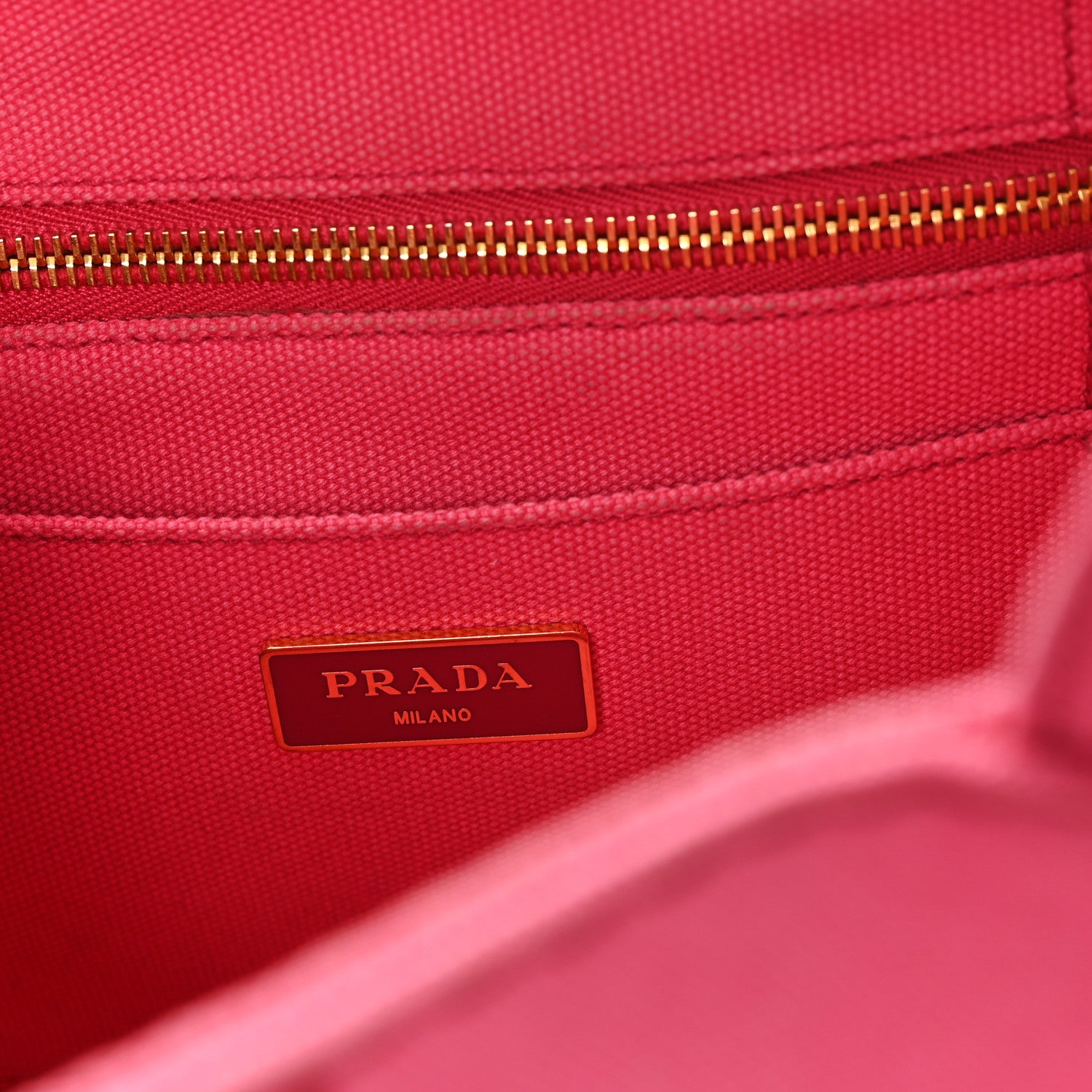 Prada Canapa Small Logo Tote Peonia 6 of 12
