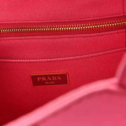 Prada Canapa Small Logo Tote Peonia 6 of 12