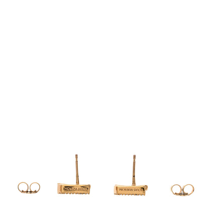 Louis Vuitton Metal Crystal LV Iconic Earrings Gold 3 of 6