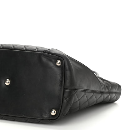 Chanel Calfskin Quilted Large Cambon Tote Black White 8 of 9