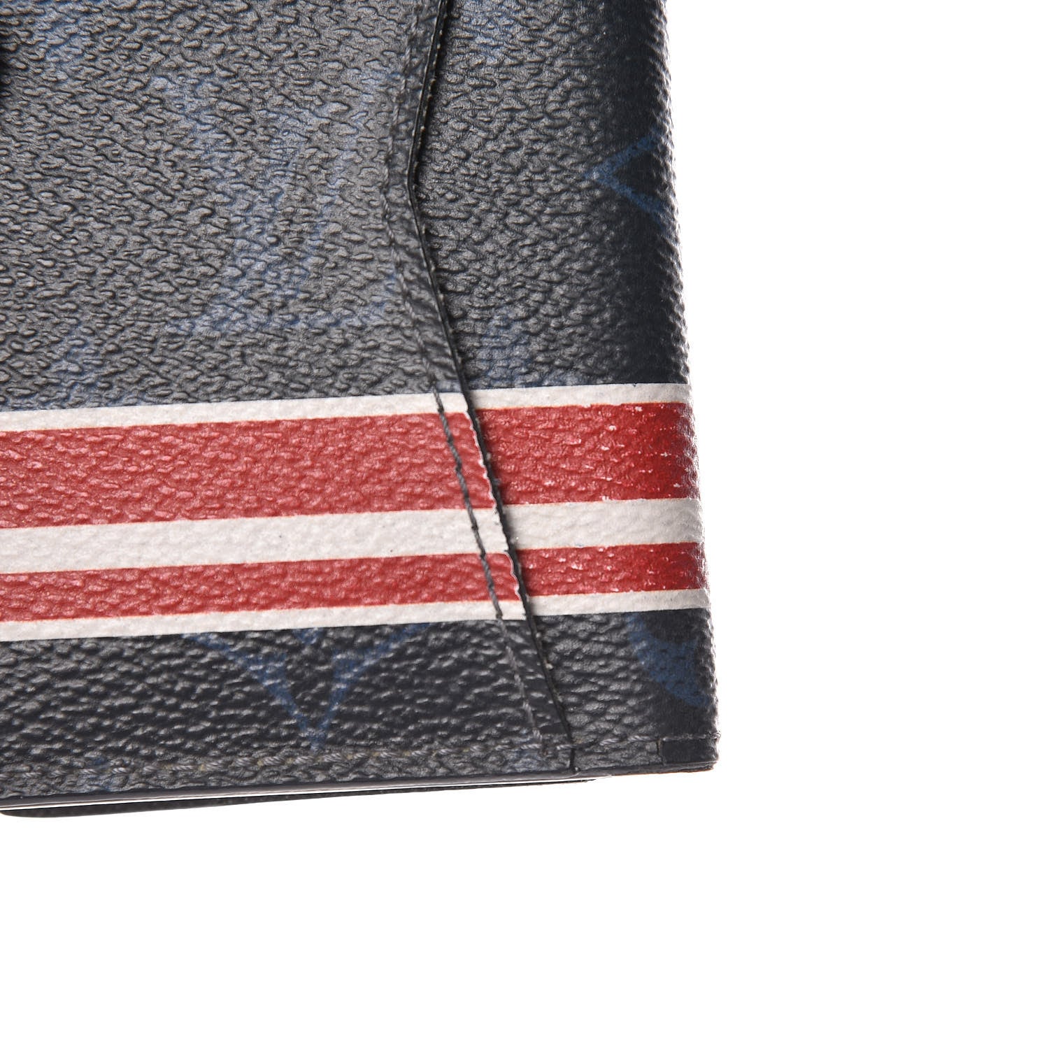 Louis Vuitton Monogram Cobalt Pocket Organizer NM Red Stripes 7 of 10