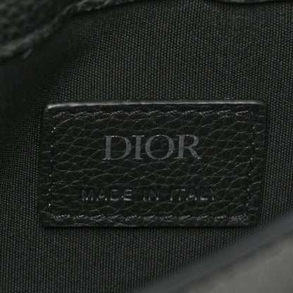 Christian Dior Grained Calfskin Saddle Messenger Bag Black 6 of 10