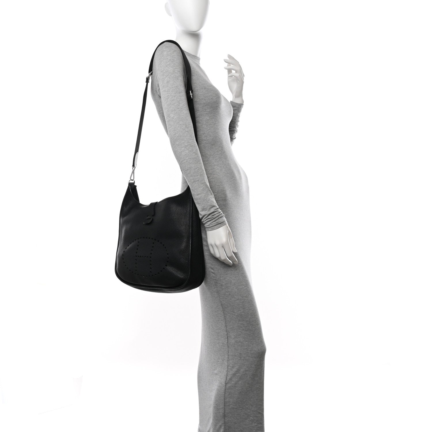 Hermes Taurillon Clemence Evelyne III PM Black 2 of 10