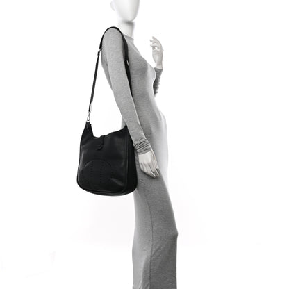 Hermes Taurillon Clemence Evelyne III PM Black 2 of 10