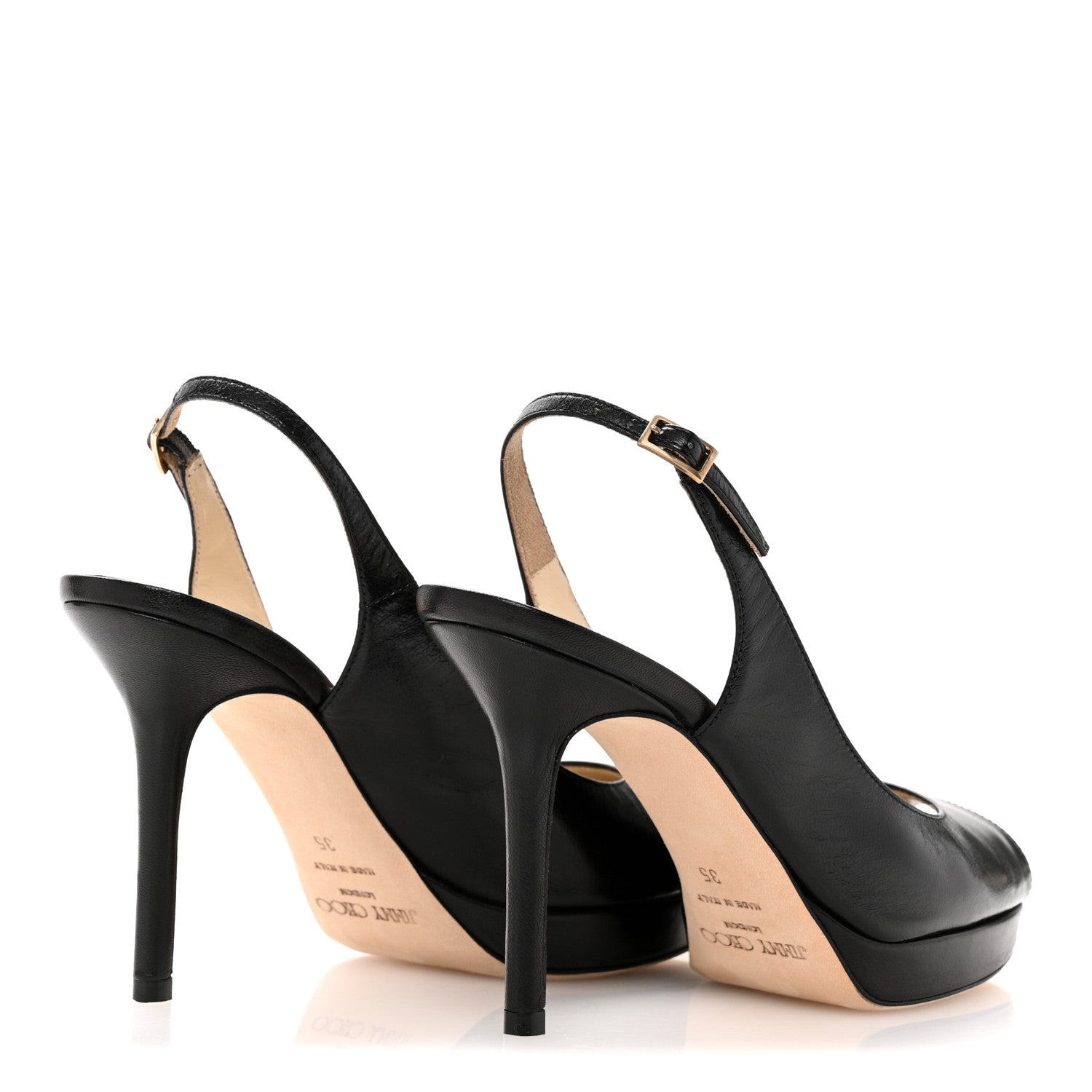 Jimmy Choo Kid Nova Slingback Pumps 35 Black 4 of 11