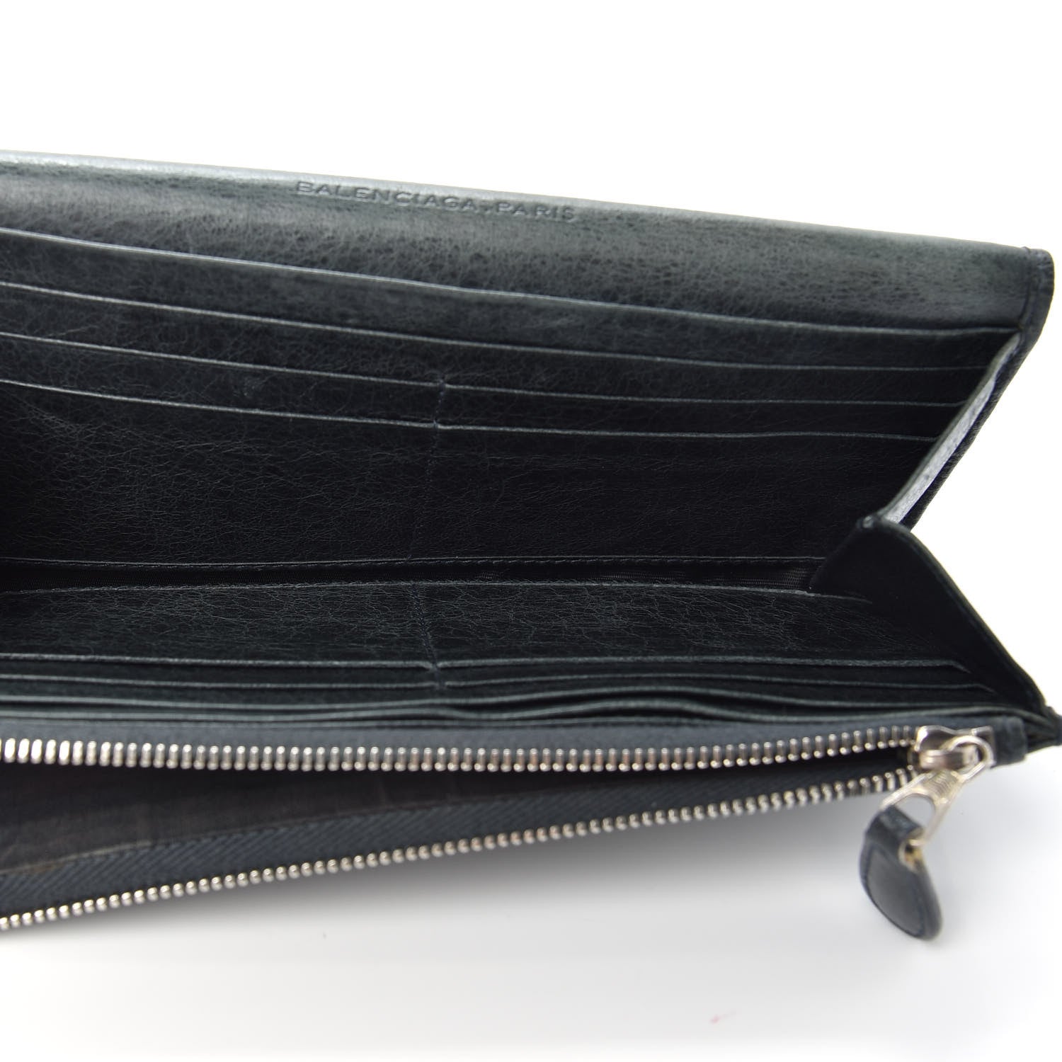 Balenciaga Agneau Giant Brogues Hardware Money Wallet Anthracite 5 of 6
