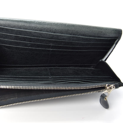 Balenciaga Agneau Giant Brogues Hardware Money Wallet Anthracite 5 of 6