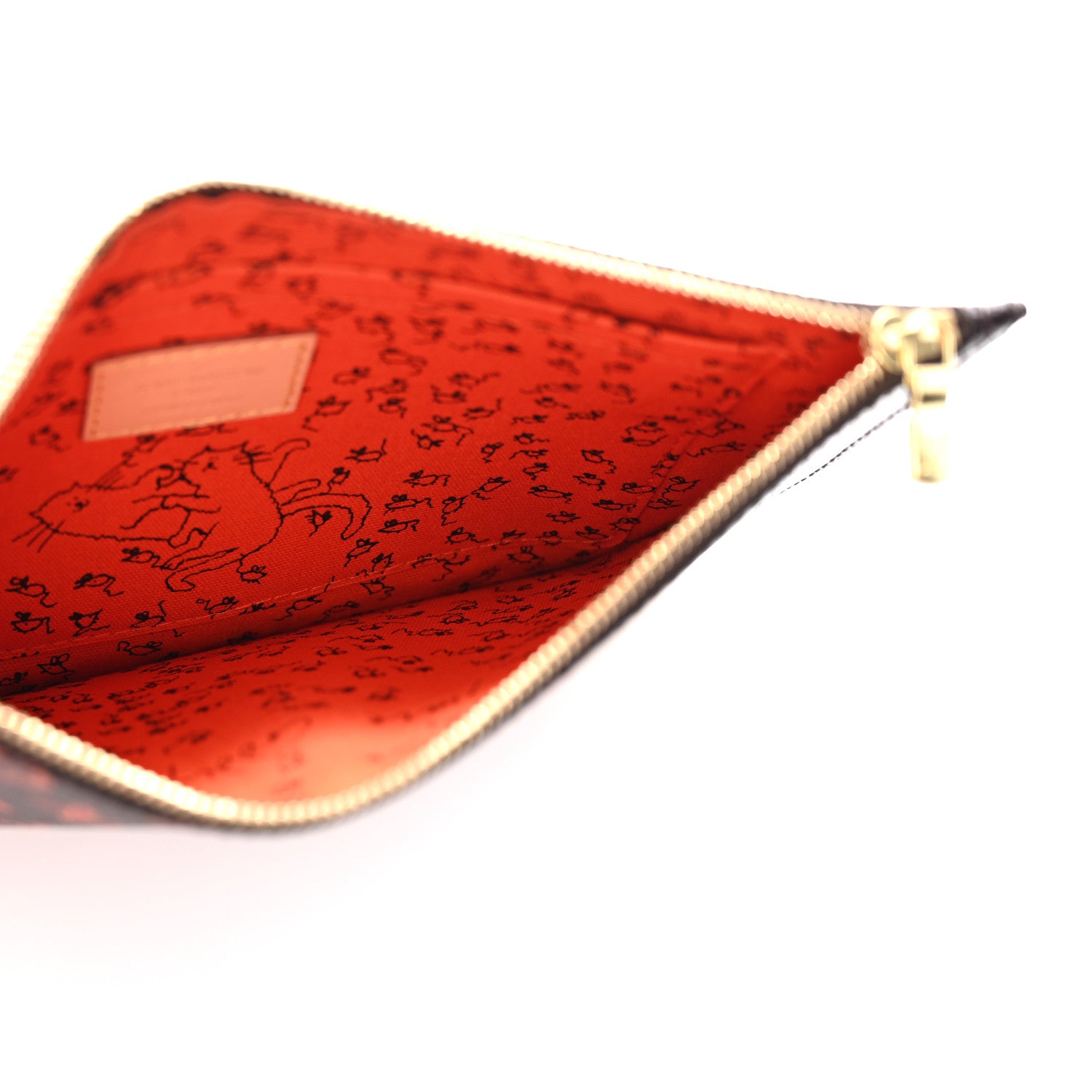 Louis Vuitton Catogram Neverfull MM GM Pochette Marron 5 of 9
