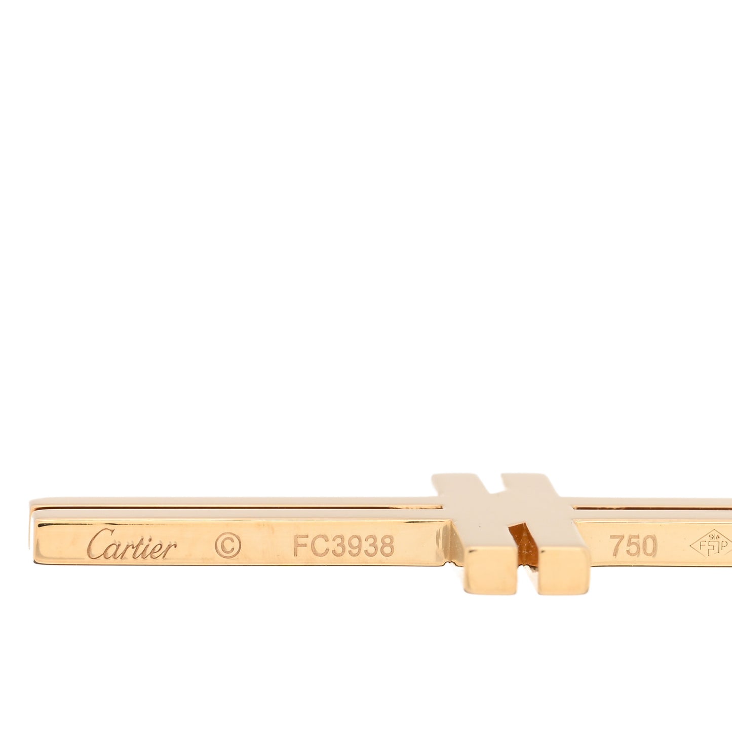 18K Yellow Gold Double Cross Bracelet