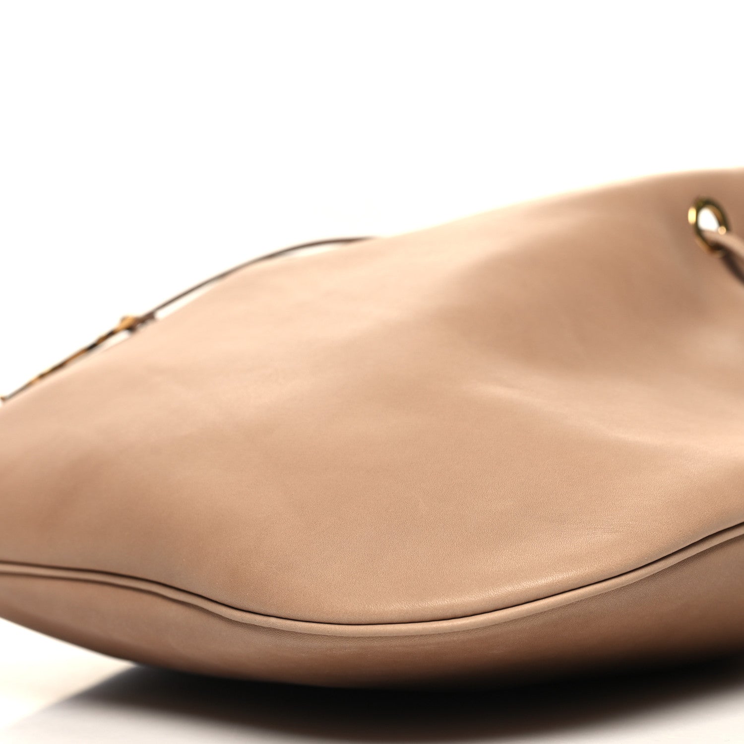 Saint Laurent Smooth Calfskin Paris VII Large Flat Hobo Biscuit Beige 12 of 14