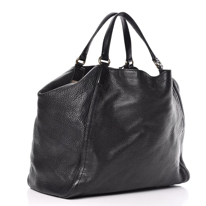 Gucci Pebbled Calfskin Large Soho Shoulder Bag Black 3 of 19