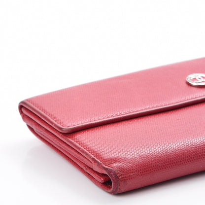 Chanel Grained Calfskin CC Long Wallet Red 11 of 13
