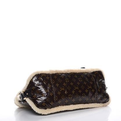 Louis Vuitton Patent Monogram Shearling Sac Thunder 4 of 7
