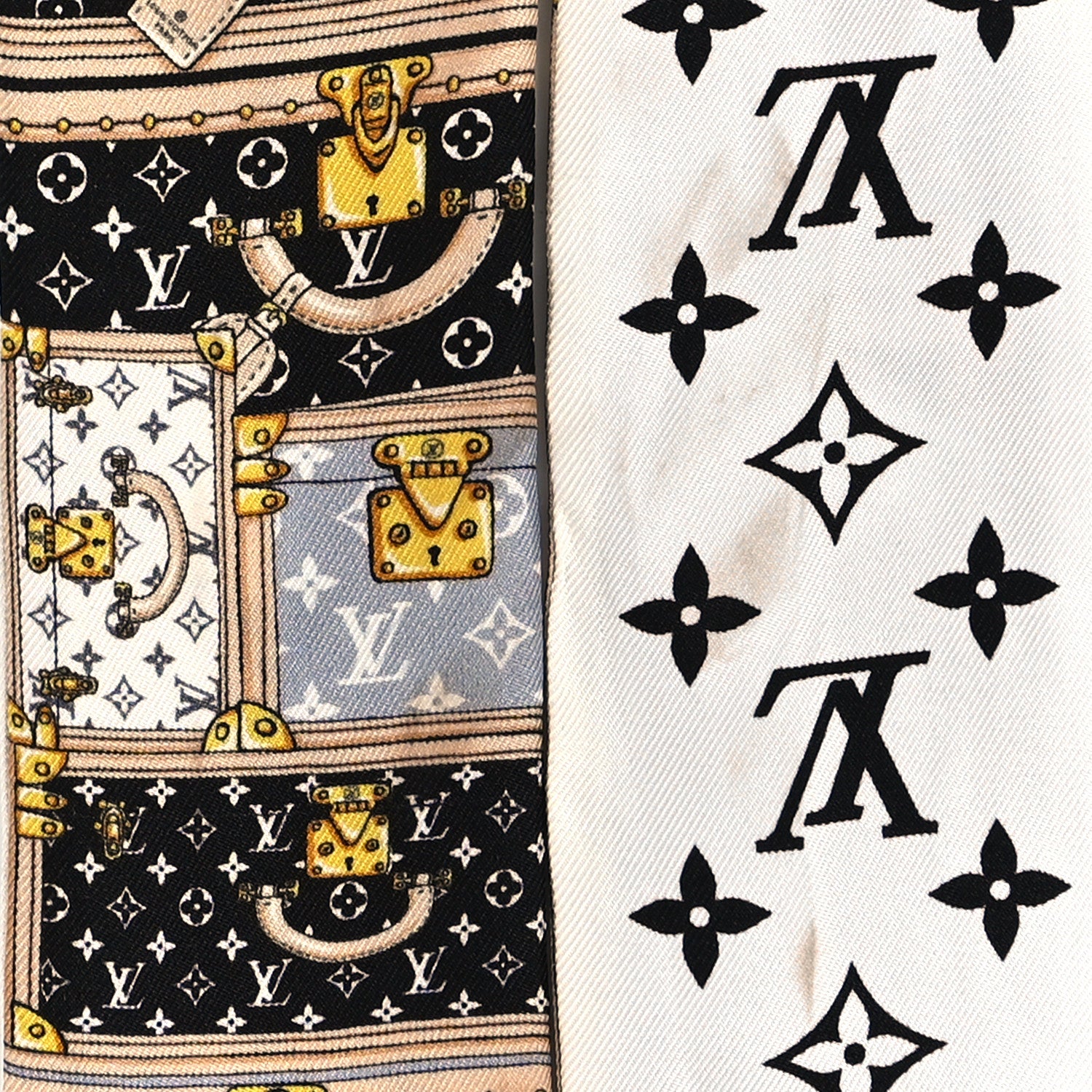 Louis Vuitton Silk Monogram Let's Go BB Bandeau Black 4 of 4