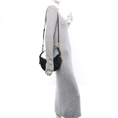 Prada Soft Calfskin Arque Shoulder Bag Black 2 of 9