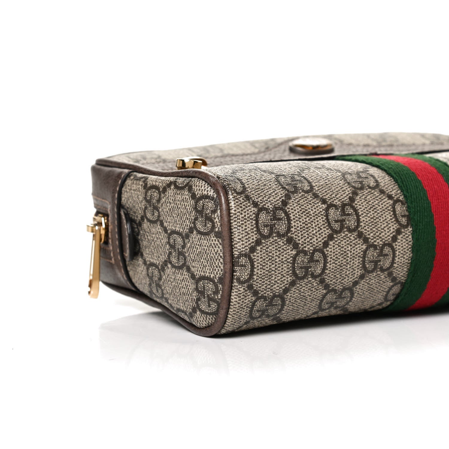Gucci GG Supreme Monogram Web Small Ophidia Belt Bag 75 30 Dark Brown 10 of 11