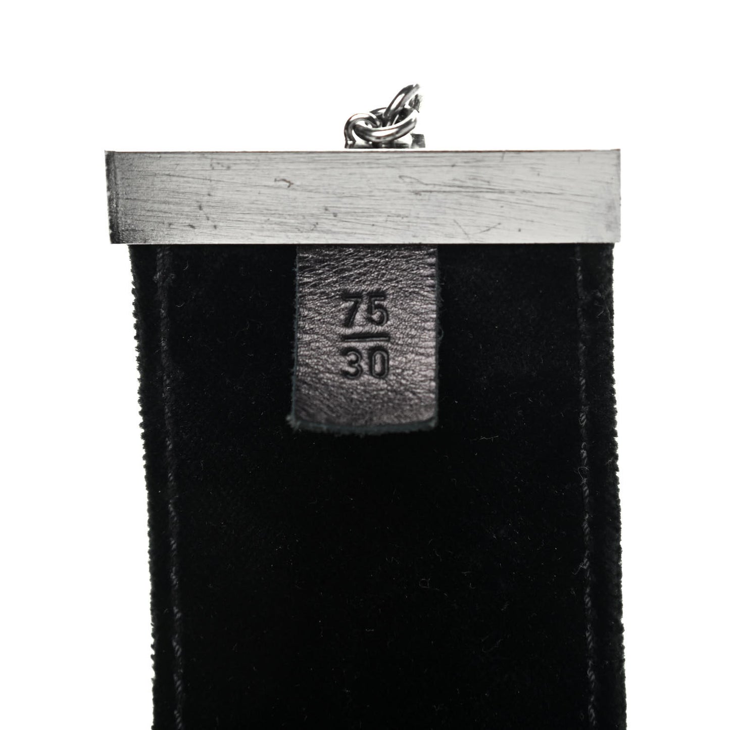Velvet Gripoix Poured Glass Crystal Belt 75 30 Black