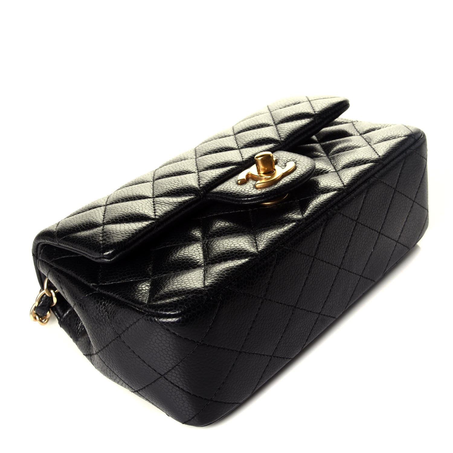 Chanel Caviar Quilted Mini Rectangular Flap Black 4 of 10