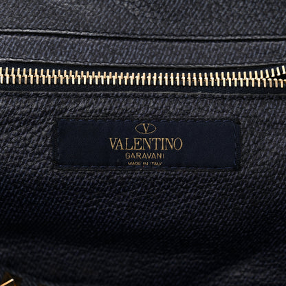 Valentino Garavani Denim Butterfly Embroidered Small Rockstud Tote Light Denim Multicolor 6 of 12
