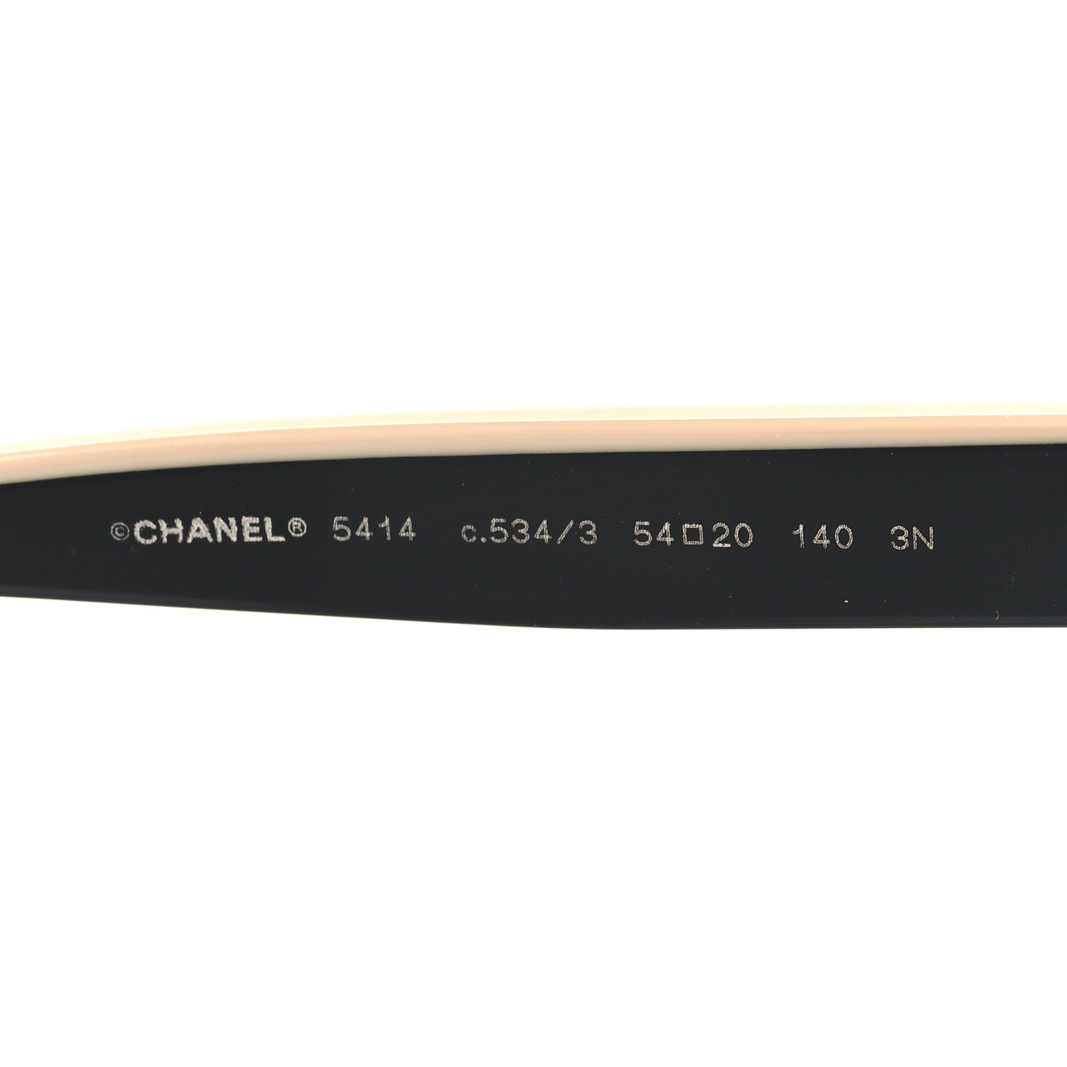 Chanel Acetate CC Butterfly Sunglasses 5414-A Black Beige 5 of 8