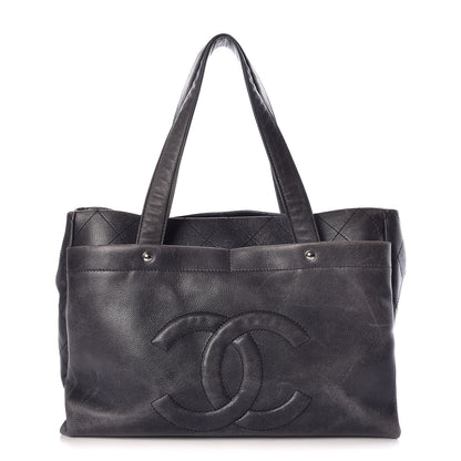 Chanel Caviar Executive Cerf Shopper Tote Navy 1 of 20