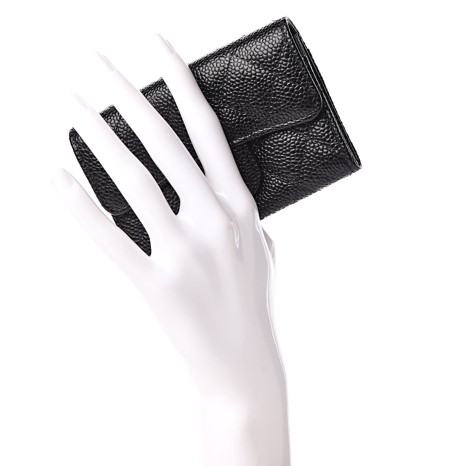 Chanel Caviar Quilted Flap Card Holder Black 2 of 11